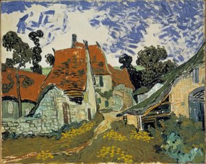 Dorfstraße i Auvers af Vincent van Gogh