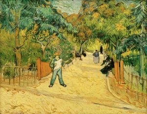 Indgang til parken i Arles med vandrere af Vincent van Gogh