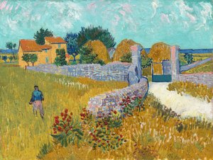 Bondehus i Provence, 1888. af Vincent van Gogh