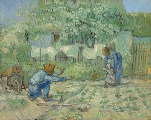 Første skridt efter hirse, 1890 af Vincent van Gogh