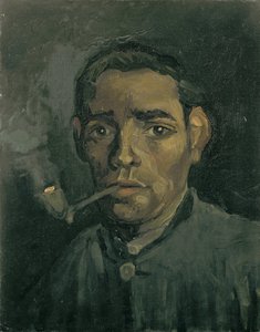 Hoved af en mand, 1884-1885 af Vincent van Gogh