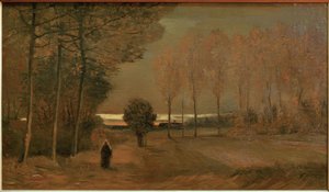 Efterårslandskab om aftenen af Vincent van Gogh