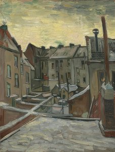 Hinterhofe i Antwerpen. 1885-86 af Vincent van Gogh
