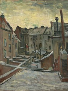 Huse set fra bagsiden af Vincent van Gogh