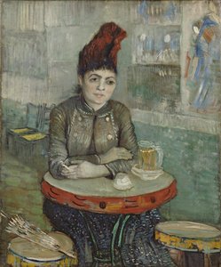 I caféen: Agostina Segatori i Le tambourin af Vincent van Gogh