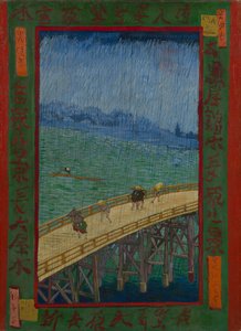 Japonaiserie: The Bridge in the Rain (efter Hiroshige), Paris af Vincent van Gogh