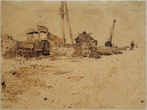 Jernbaneopbevaringsområde af Vincent van Gogh