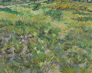 Langt græs med sommerfugle. 1890 af Vincent van Gogh