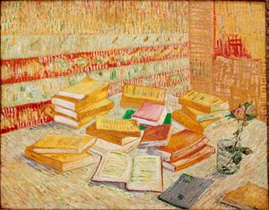 De gule bøger eller parisiske romancer Maleri af Vincent Van Gogh (1853-1890) 1887 Mål 73x93 cm Baden-Baden, privat samling af Vincent van Gogh