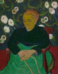 Madame Roulin rocking the Cradle La berceuse, 1889. af Vincent van Gogh