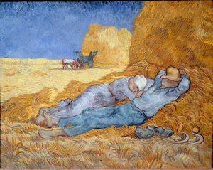 Middag, eller siestaen af Vincent van Gogh