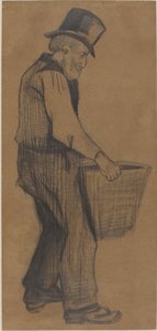 Gammel mand, der bærer en spand af Vincent van Gogh