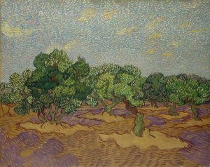 Oliventræer. 1889 af Vincent van Gogh