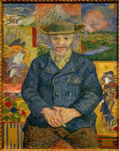 Portræt af Fader Tanguy maleri af Vincent Van Gogh (1853-1890) 1887 Søn. 0,92x0,73 m Paris, musee Rodin - Portræt af far Tanguy (Julien Tanguy af Vincent van Gogh