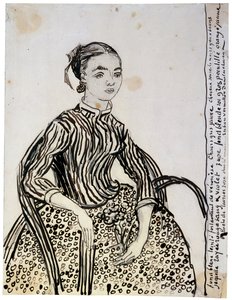 Portræt af en ung dame La Mousmé, 1888. af Vincent van Gogh