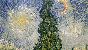 Vej med Cypresser af Vincent van Gogh