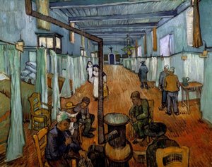 Sovesal på hospitalet i Arles af Vincent van Gogh