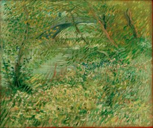 Bredden af ​​Seinen om foråret ved Pont de Clichy af Vincent van Gogh