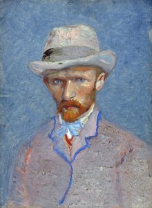 Selvportræt af Gogh, Vincent, van (1853-1890). Olie på pap, størrelse: 19x14,1 af Vincent van Gogh