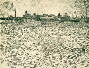 Sommeraften i Arles af Vincent van Gogh