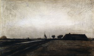Solopgang; Solopgangen, 1883 af Vincent van Gogh