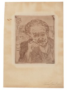 Manden med piben: Portræt af doktor Gachet af Vincent van Gogh