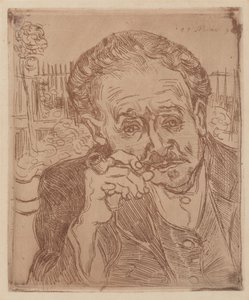 Manden med piben: Portræt af doktor Gachet af Vincent van Gogh