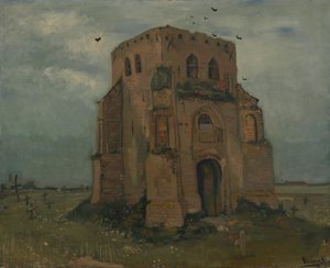 Det gamle kirketårn ved Nuenen af Vincent van Gogh