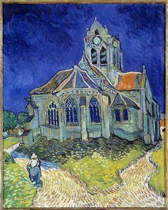 Auvers-sur-Oisen kirkko af Vincent van Gogh
