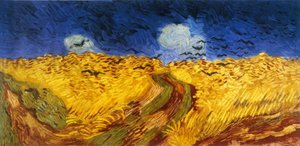 Hvedemark med ravne af Vincent van Gogh