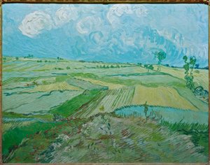 Hvedemarker i Auvers med regnskyer af Vincent van Gogh