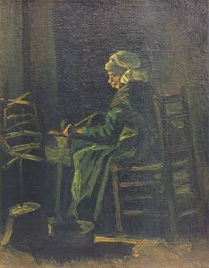 Kvinde ved Spindehjulet, 1885 af Vincent van Gogh