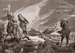 Spanske uafhængighedskrig (1808-1814). Begravelse i La Moncloa, Madrid den 3. maj