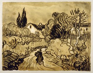 Auvers Landskab (1890) af Vincent van Gogh