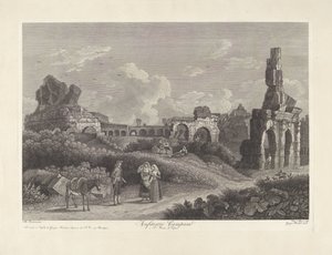 Amfitheater Van Capa Fruitsetron Spool til S. Maria Di Capua (titel på Oblett) af Vincenzo Alloja