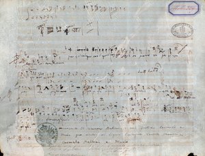 Nodeside for The pirate, opera af Vincenzo Bellini