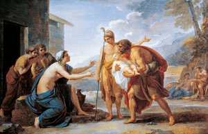 Paris og Hecuba, af Vincent Camuccini (1771-1844)