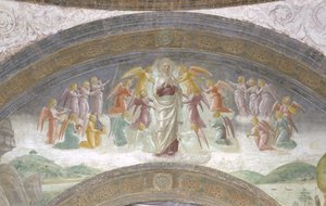 Jomfru Maria og musiker vinkler af Vincenzo Foppa