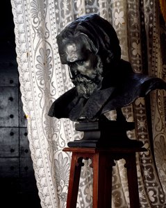 Bronzebuste af Giuseppe Verdi (Le Roncole di Busseto 1813-Milano