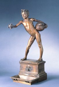 vandbærer, af Vincenzo Gemito (1852-1929), bronze, 25 cm