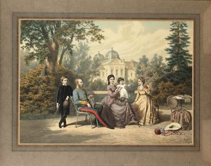 Den kejserlige familie i Gödöllo, 1871.