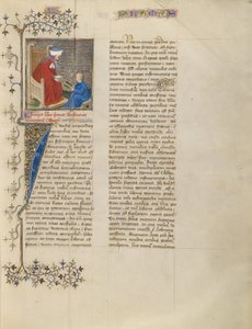 Boethius underviser en ung dreng i aritmetik