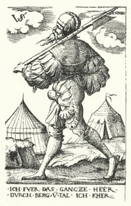 Landsknecht af Virgilius the elder Solis
