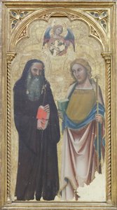 Sankt Antonius Abbeden og Sankt Jakob den Store, ca. 1350 (tempera på panel)