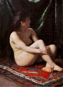 Nøgen, ca. 1865-68 (olie på lærred) af Vito d