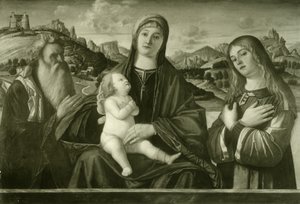 Carpaccio - Maria med barnet og to helgener, Ident. nr. 14 af Vittore Carpaccio