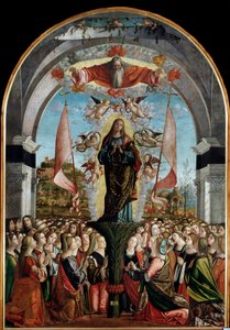 Cyklus af Saint Ursulas liv: The Apotheosis of Saint Ursula (sidste episode). (olie på panel af Vittore Carpaccio