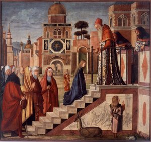 Præsentation af jomfruen i templet af Vittore Carpaccio