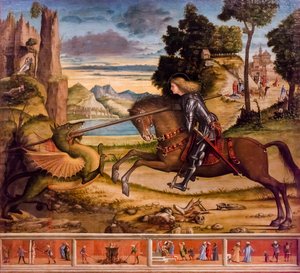 Sankt Georg dræber dragen af Vittore Carpaccio