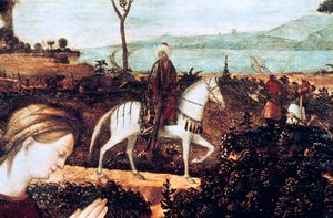 Hellige familie, detalje af Vittore Carpaccio